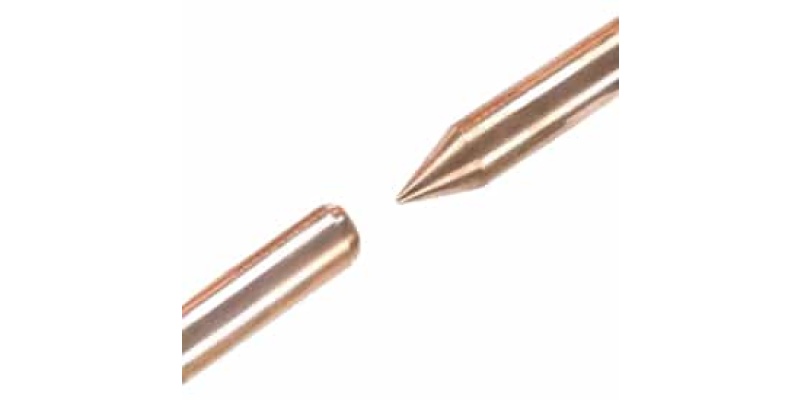 Varilla de tierra 5/8"x1200mmx25 micrones, Ø13 mm, not UL LISTED